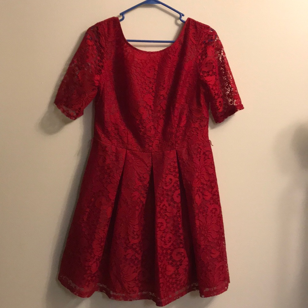 Danny and Nicole fit and flare lace dress